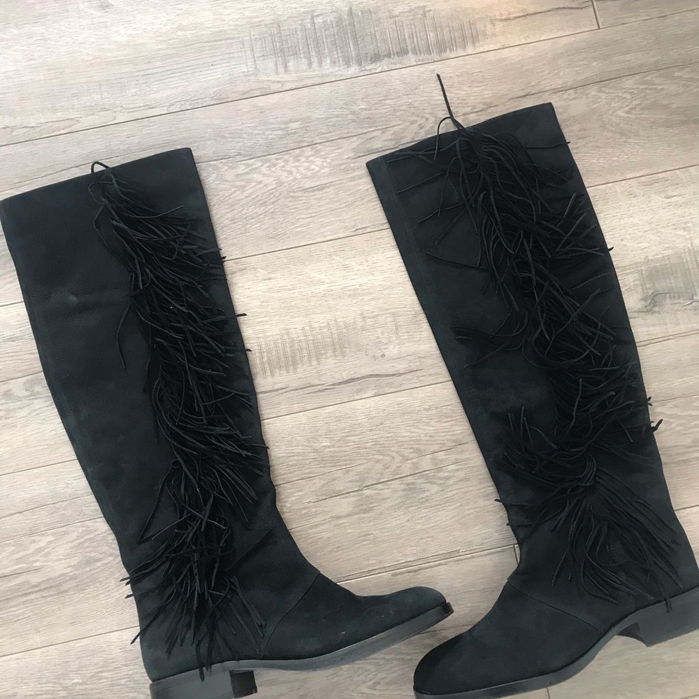 Sam Edelman Black Suede Boots